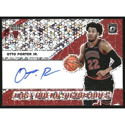 2019-20 Donruss Optic Fast Break Signatures #50 Otto Porter Jr.