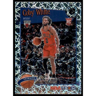 2019-20 Hoops Premium Stock Prizms Silver Laser #295 Coby White