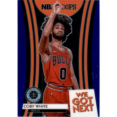 2019-20 Hoops Premium Stock We Got Next Blue #3 Coby White