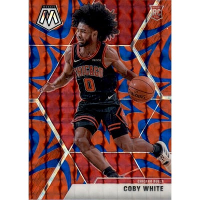 2019-20 Panini Mosaic Mosaic Blue Reactive #211 Coby White