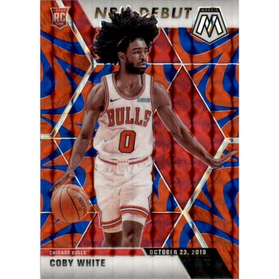 2019-20 Panini Mosaic Mosaic Blue Reactive #264 Coby White