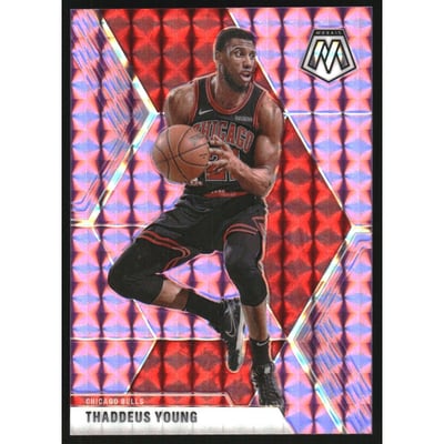 2019-20 Panini Mosaic Mosaic Purple #137 Thaddeus Young