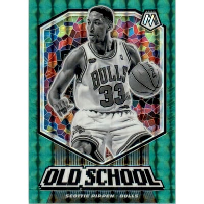 2019-20 Panini Mosaic Old School Mosaic Green #11 Scottie Pippen