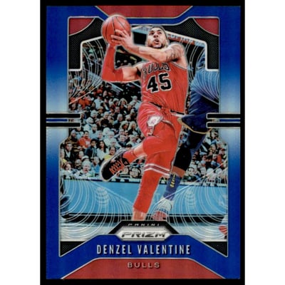 2019-20 Panini Prizm Prizms Blue #66 Denzel Valentine