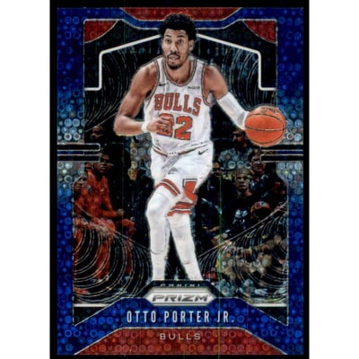 2019-20 Panini Prizm Prizms Fast Break Blue #64 Otto Porter Jr.