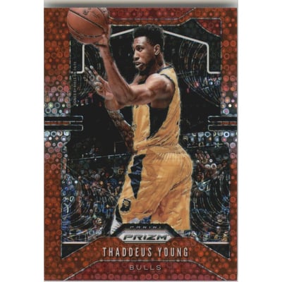 2019-20 Panini Prizm Prizms Fast Break Red #217 Thaddeus Young