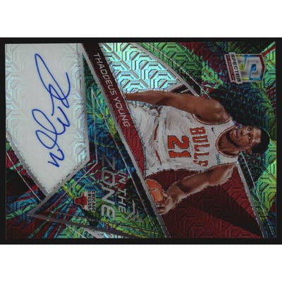 2019-20 Panini Spectra In The Zone Autographs Meta #21 Thaddeus Young