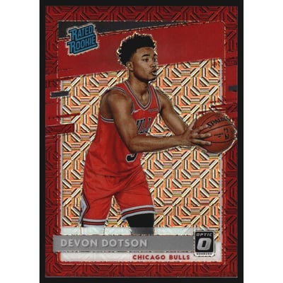 2020-21 Donruss Optic Choice Red #173 Devon Dotson RR