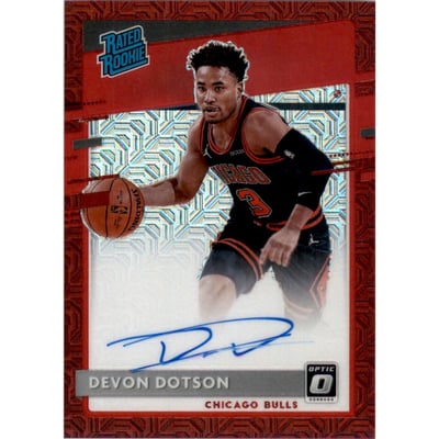 2020-21 Donruss Optic Rated Rookies Signatures Choice #173 Devon Dotson
