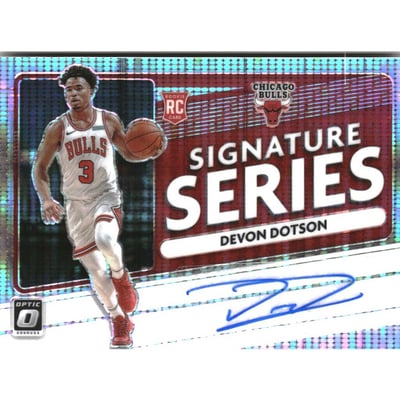 2020-21 Donruss Optic Signature Series Pulsar #100 Devon Dotson