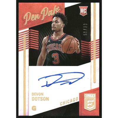 2020-21 Elite Pen Pals #29 Devon Dotson/99
