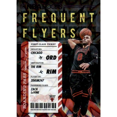2020-21 Hoops Frequent Flyers Purple Explosion #12 Zach LaVine