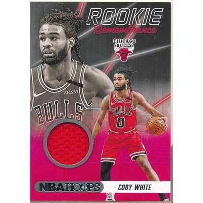 2020-21 Hoops Rookie Remembrance Jerseys #8 Coby White
