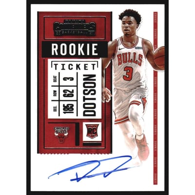 2020-21 Panini Contenders Photo Variation Autographs #143 Devon Dotson AU