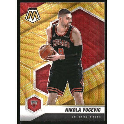 2020-21 Panini Mosaic Mosaic Gold Wave #59 Nikola Vucevic