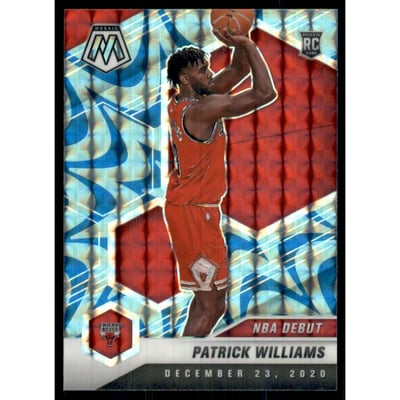 2020-21 Panini Mosaic Mosaic Reactive Blue #267 Patrick Williams