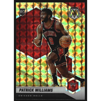 2020-21 Panini Mosaic Mosaic Reactive Yellow #206 Patrick Williams