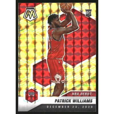 2020-21 Panini Mosaic Mosaic Reactive Yellow #267 Patrick Williams