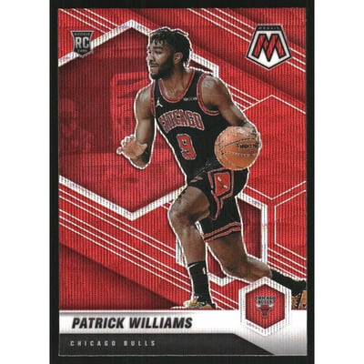 2020-21 Panini Mosaic Mosaic Red Wave #206 Patrick Williams