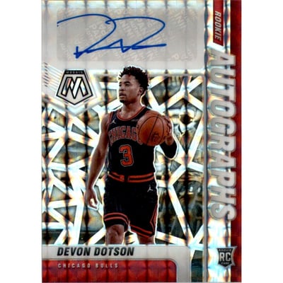 2020-21 Panini Mosaic Rookie Autographs Mosaic #38 Devon Dotson