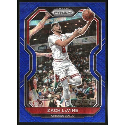 2020-21 Panini Prizm Prizms Blue Wave #234 Zach LaVine