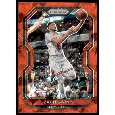2020-21 Panini Prizm Prizms Red Ice #234 Zach LaVine
