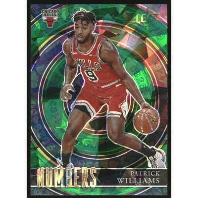 2020-21 Select Numbers Prizms Green #16 Patrick Williams