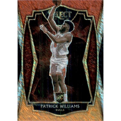 2020-21 Select Prizms Red White Orange Shimmer #185 Patrick Williams