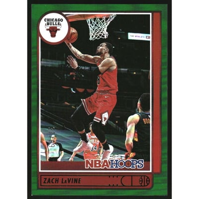 2021-22 Hoops Green #15 Zach LaVine