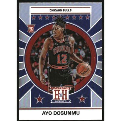 2021-22 Panini Chronicles Silver #656 Ayo Dosunmu/Hometown Heroes Optic