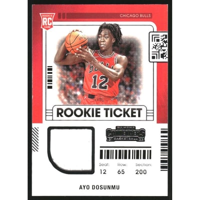 2021-22 Panini Contenders Rookie Ticket Swatches #33 Ayo Dosunmu