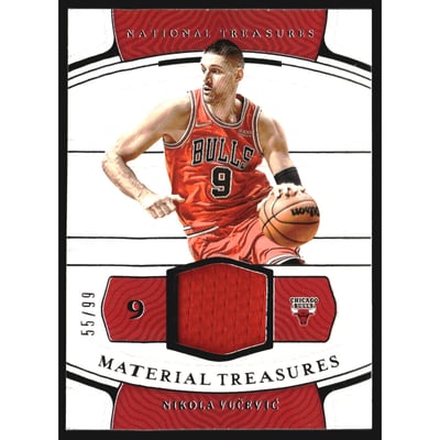 2021-22 Panini National Treasures Material Treasures #27 Nikola Vucevic