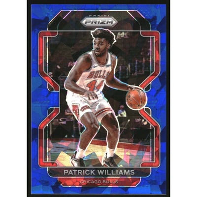 2021-22 Panini Prizm Prizms Blue Ice #6 Patrick Williams