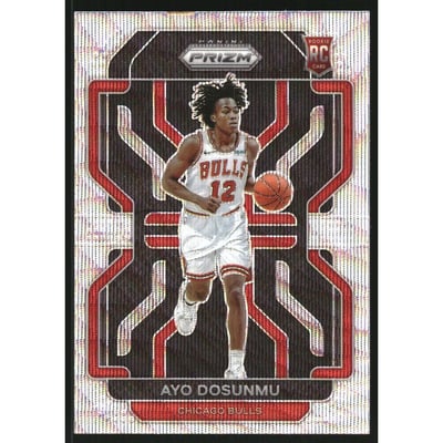 2021-22 Panini Prizm Prizms Factory Set Silver Wave #271 Ayo Dosunmu