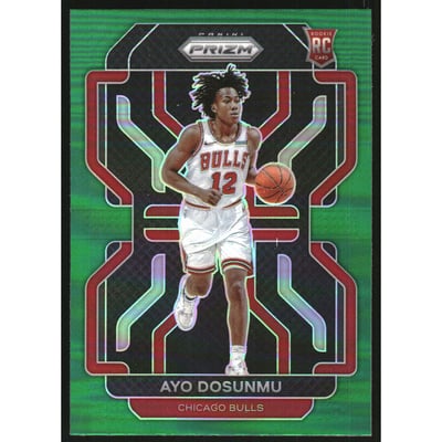 2021-22 Panini Prizm Prizms Green #271 Ayo Dosunmu