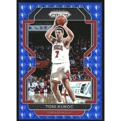 2021-22 Panini Prizm Prizms NBA 75th Anniversary #247 Toni Kukoc