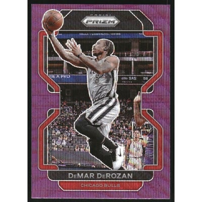 2021-22 Panini Prizm Prizms Purple Wave #113 DeMar DeRozan