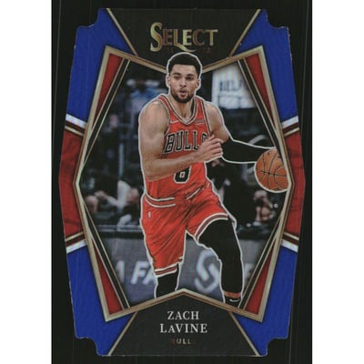 2021-22 Select Prizms Blue Die Cut #171 Zach LaVine