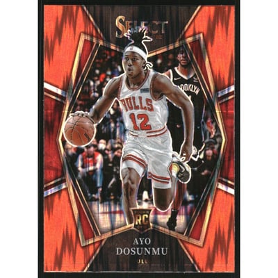 2021-22 Select Prizms Orange Flash #154 Ayo Dosunmu