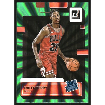 2022-23 Donruss Holo Green Laser #218 Dalen Terry RR