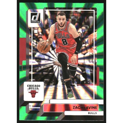 2022-23 Donruss Holo Green Laser #30 Zach LaVine