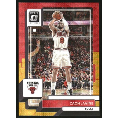 2022-23 Donruss Optic Red and Gold Wave #51 Zach LaVine