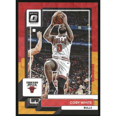 2022-23 Donruss Optic Red and Gold Wave #90 Coby White
