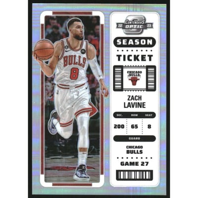2022-23 Panini Contenders Optic Silver #5 Zach LaVine