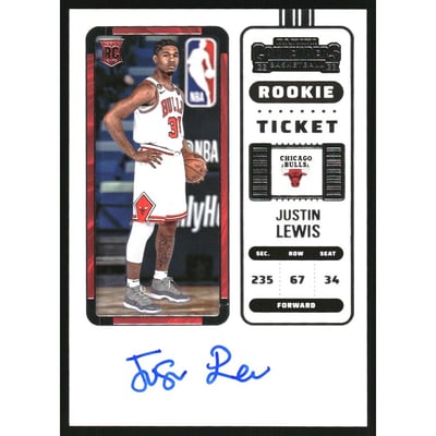 2022-23 Panini Contenders Retail #150 Justin Lewis