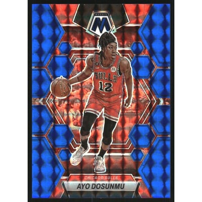 2022-23 Panini Mosaic Mosaic Blue #197 Ayo Dosunmu