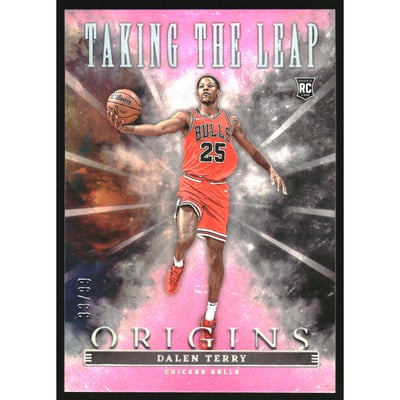 2022-23 Panini Origins Taking the Leap Pink #10 Dalen Terry