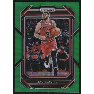 2022-23 Panini Prizm Prizms Green #92 Zach LaVine