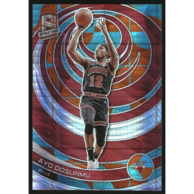 2022-23 Panini Spectra Asia Blue and Orange #141 Ayo Dosunmu