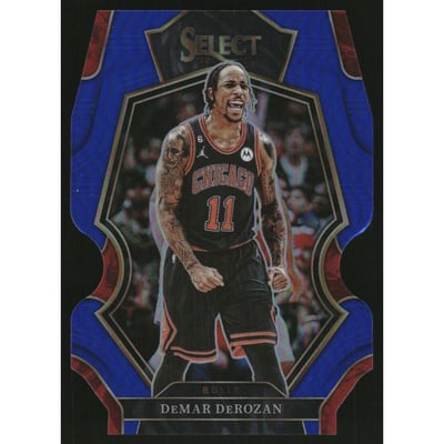 2022-23 Select Prizms Blue Die Cut #105 DeMar DeRozan